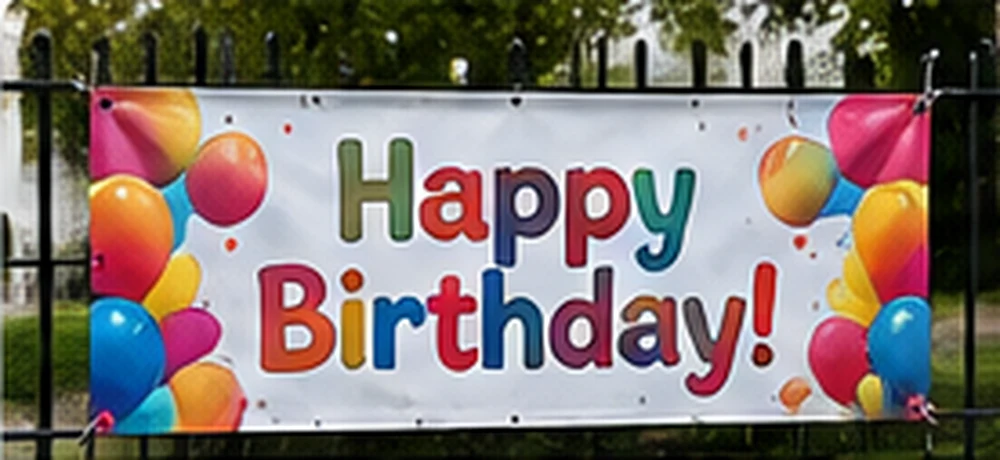 Illustrative example of a printed PVC banner
