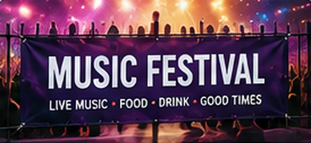 Illustrative example of a printed PVC banner