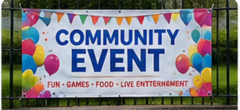 Illustrative example of a printed PVC banner