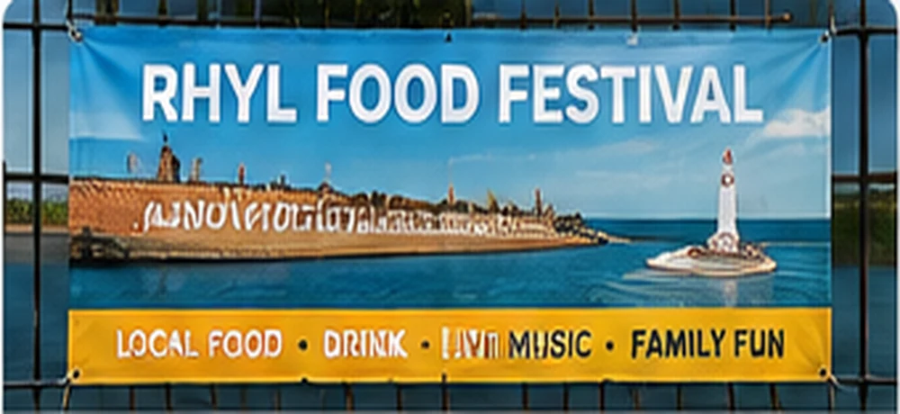 Illustrative example of a printed PVC banner