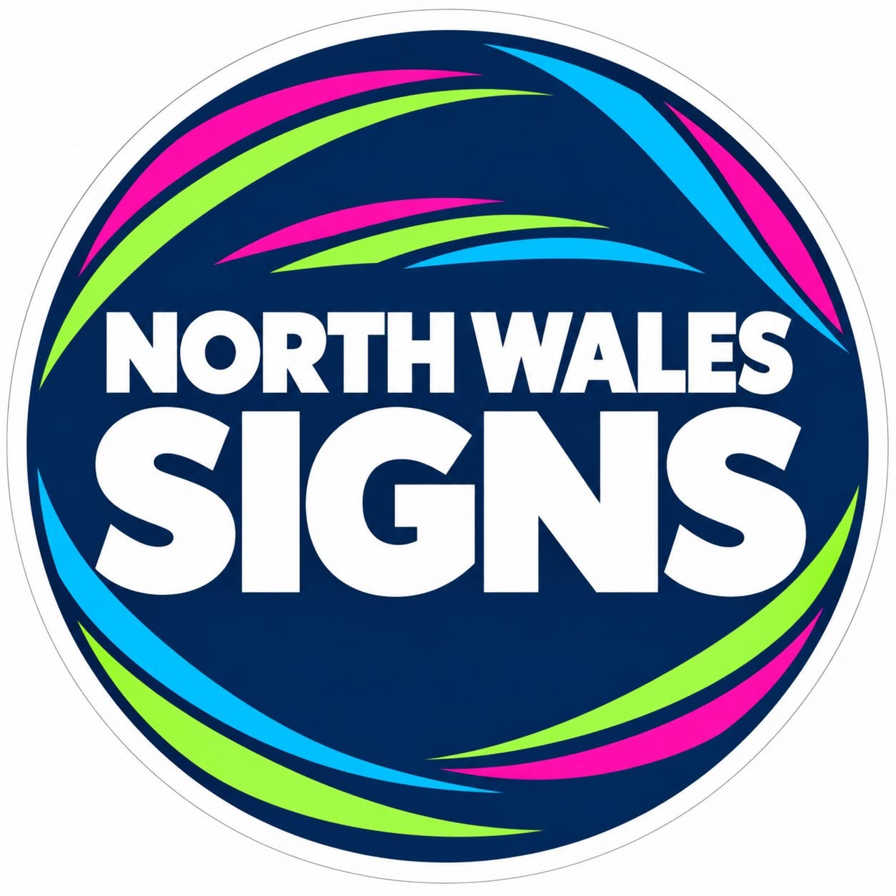 North Wales Signs official circular logo