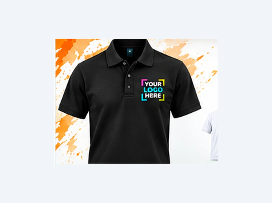 Printed polo shirt