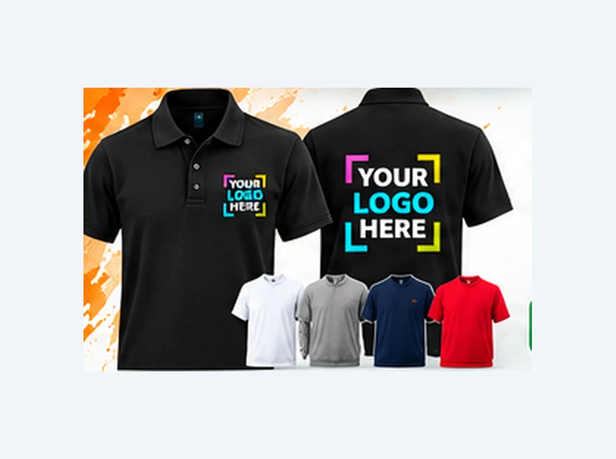 Polo shirt – Small front + large rear