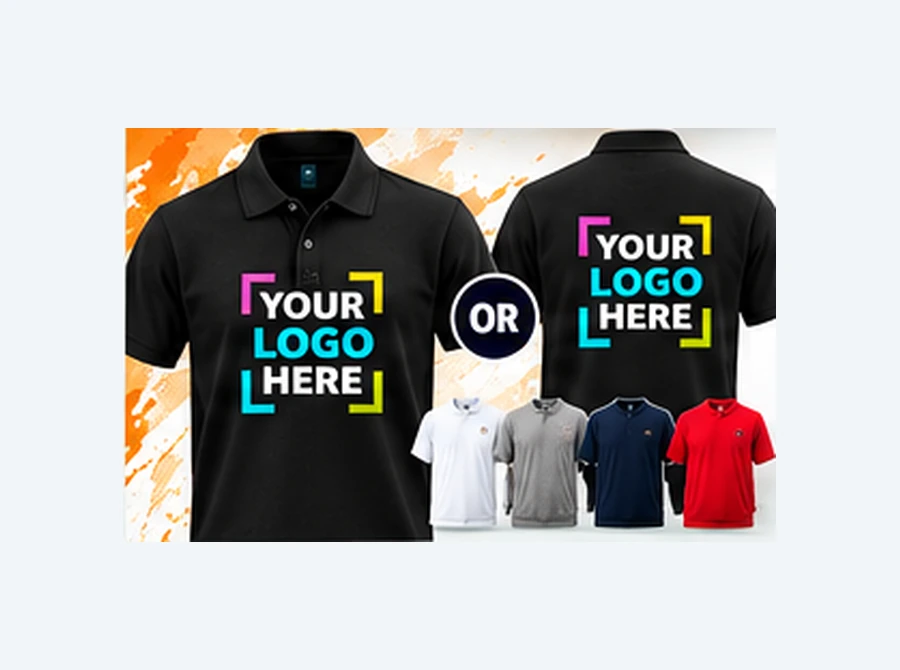 Polo shirt – Large front OR rear