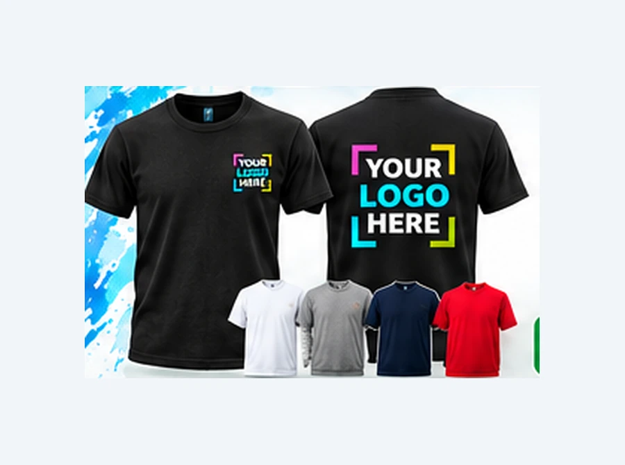 T-shirt – Small front + large rear